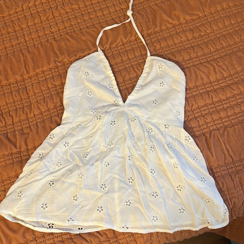 American Eagle babydoll halter top